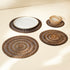Spiral Round Rattan Placemats - Coastal Villa Homeware