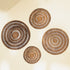 Spiral Round Rattan Placemats - Coastal Villa Homeware