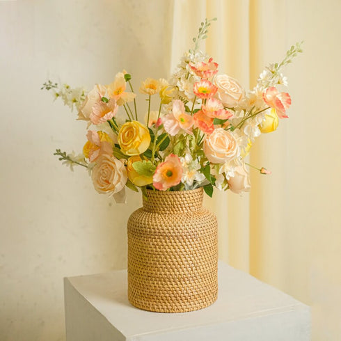 Wicker woven vase in 2 colours - Coastal Villa Homeware