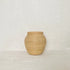 Woven Rattan Flower Vase in white wash and natural - Coastal Villa Homeware