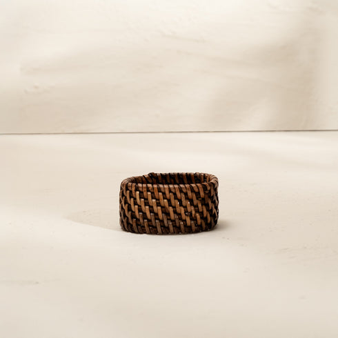 Oval Rattan Napkin Rings in 4 Colours - Coastal Villa Homeware