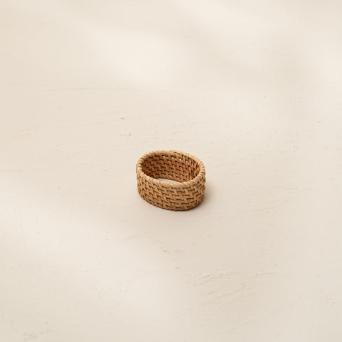 Oval Rattan Napkin Rings in 4 Colours - Coastal Villa Homeware