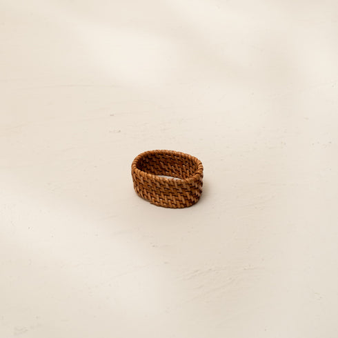 Oval Rattan Napkin Rings in 4 Colours - Coastal Villa Homeware
