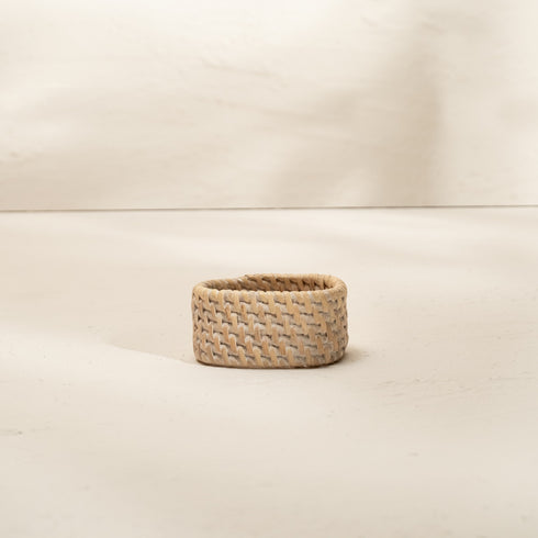 Oval Rattan Napkin Rings in 4 Colours - Coastal Villa Homeware