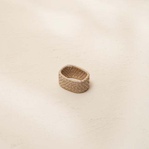 Oval Rattan Napkin Rings in 4 Colours - Coastal Villa Homeware