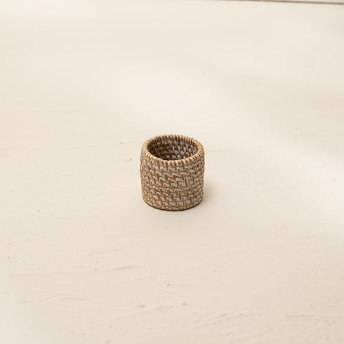 Round Wicker Napkin Rings In Four Colours - Coastal Villa Homeware