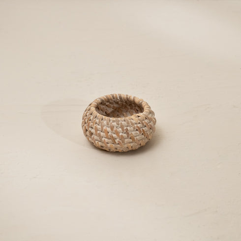 Round Wicker Napkin Rings In Four Colours - Coastal Villa Homeware