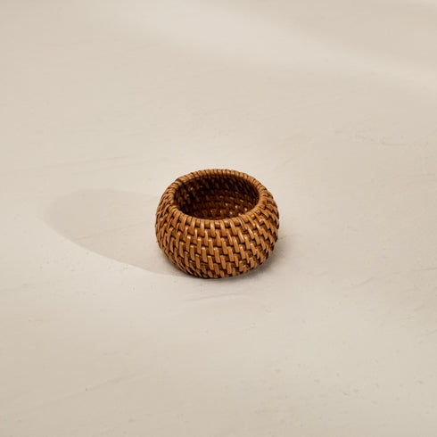 Round Wicker Napkin Rings In Four Colours - Coastal Villa Homeware
