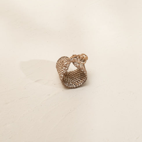 Shell Coastal Wicker Napkin Rings In 4 Colours - Coastal Villa Homeware