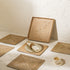 square rattan placemats