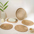 Oval Placemats Set with Holder - Natural - Coastal Villa Homeware