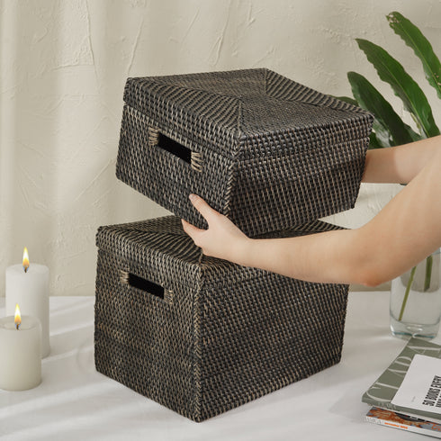 bathroom basket storage
