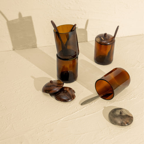 Sugar, Tea, Coffee Canister Set - Coastal Villa Homeware