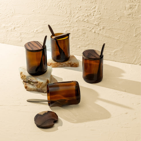 Sugar, Tea, Coffee Canister Set - Coastal Villa Homeware