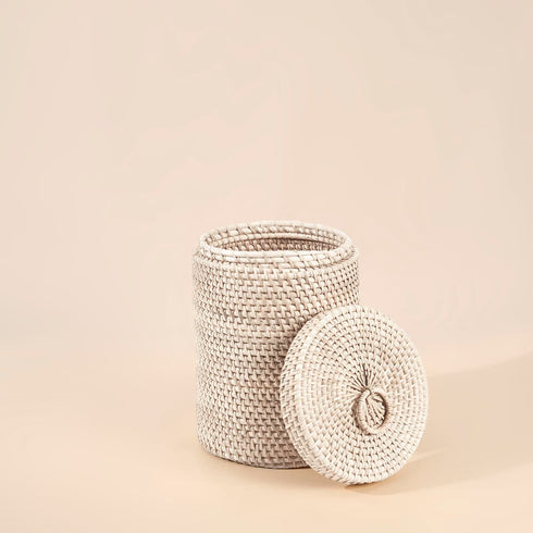 Wicker Toilet Roll Holder in 3 sizes and colours - Coastal Villa Homeware
