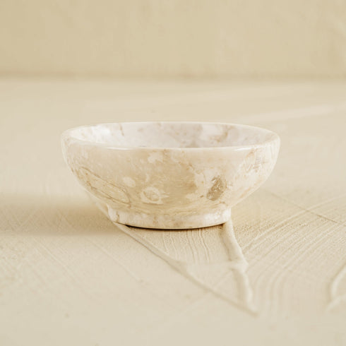 Trinket dish for jewellery in marble - Coastal Villa Homeware