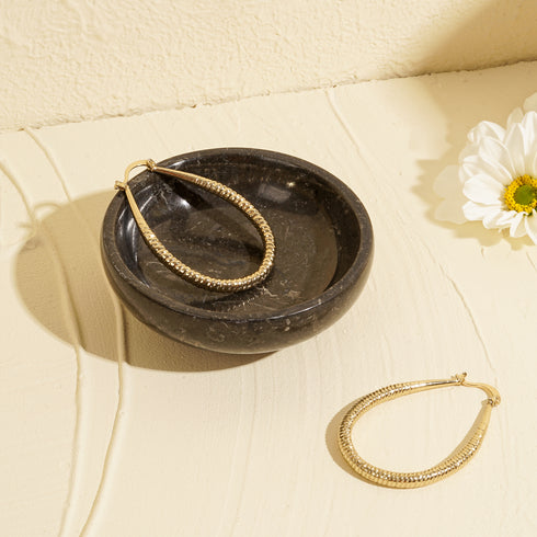 Trinket dish for jewellery in marble - Coastal Villa Homeware