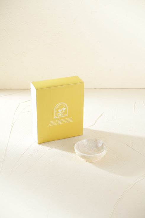 Trinket dish for jewellery in marble - Coastal Villa Homeware