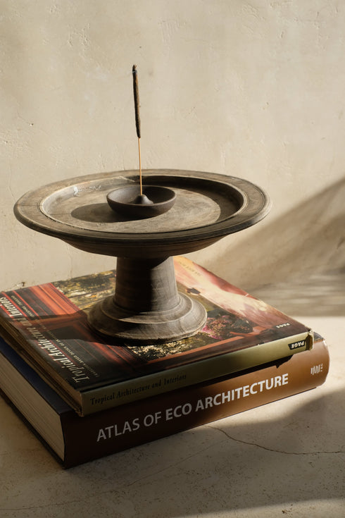 Moon ceramic Incense Holder - Coastal Villa Homeware