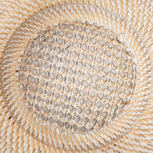 Rattan Charger Plates in 4 colours - Coastal Villa Homeware