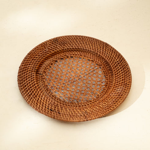 Rattan Charger Plates in 4 colours - Coastal Villa Homeware