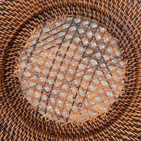 Rattan Charger Plates in 4 colours - Coastal Villa Homeware