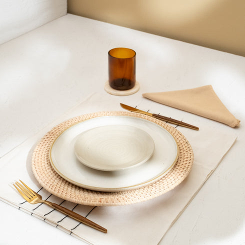 Rattan Charger Plates in 4 colours - Coastal Villa Homeware