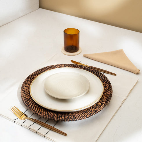 Rattan Charger Plates in 4 colours - Coastal Villa Homeware