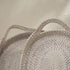 Two Set Oval Shape Rattan Tray in Close Up View