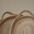Oval Rattan wicker Woven Tray with Handles-4 Colours in large and small - Coastal Villa Homeware