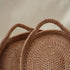 Oval Rattan wicker Woven Tray with Handles-4 Colours in large and small - Coastal Villa Homeware
