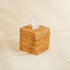 Square Rattan Tissue Cover - Wicker Tissue Boxes - Coastal Villa Homeware