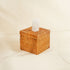 Square Rattan Tissue Cover - Wicker Tissue Boxes - Coastal Villa Homeware