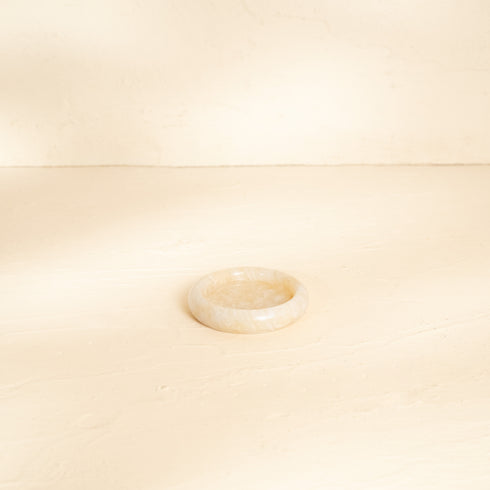 Marble Coasters with Raised Edges — Set of 2