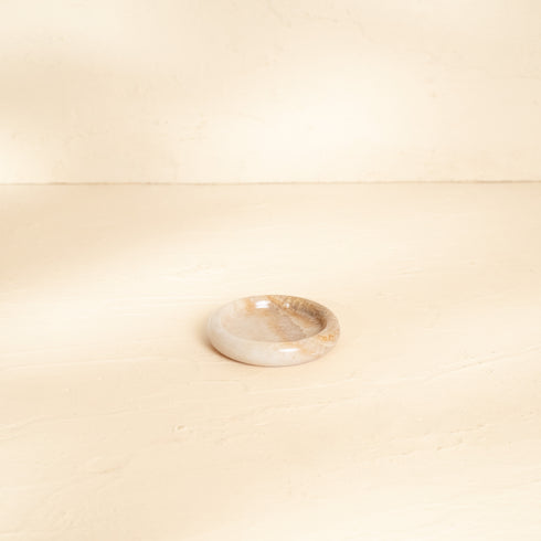 Marble Coasters with Raised Edges — Set of 2