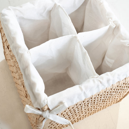 Square Rattan Storage Baskets