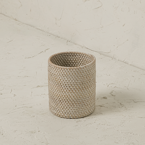 Rattan Plant Pot with Terracotta Insert and Saucer