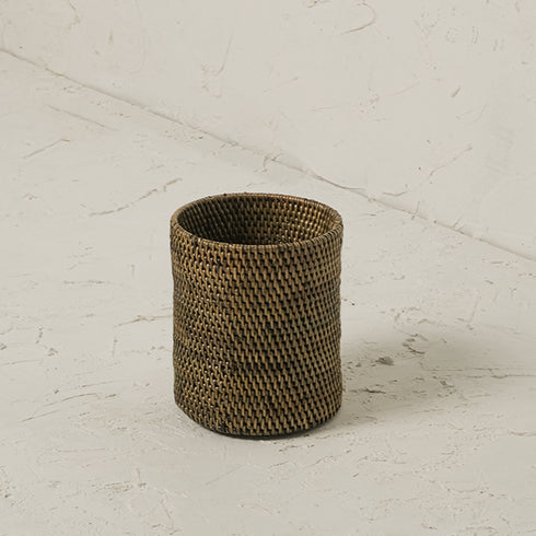 Rattan Plant Pot with Terracotta Insert and Saucer