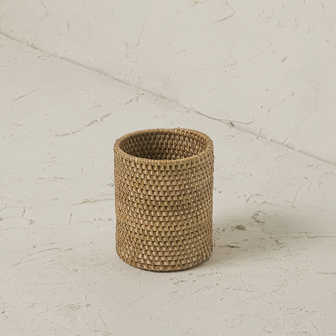 Rattan Plant Pot with Terracotta Insert and Saucer