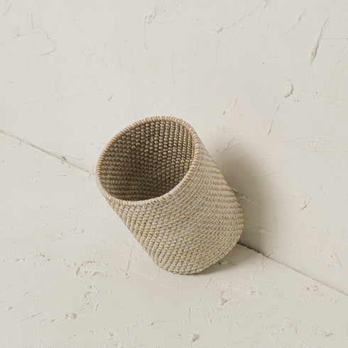 Rattan Plant Pot with Terracotta Insert and Saucer
