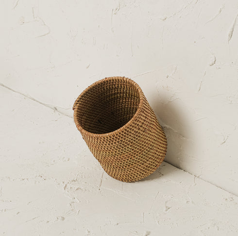 Rattan Plant Pot with Terracotta Insert and Saucer