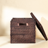 Square woven rattan storage basket handwoven wicker