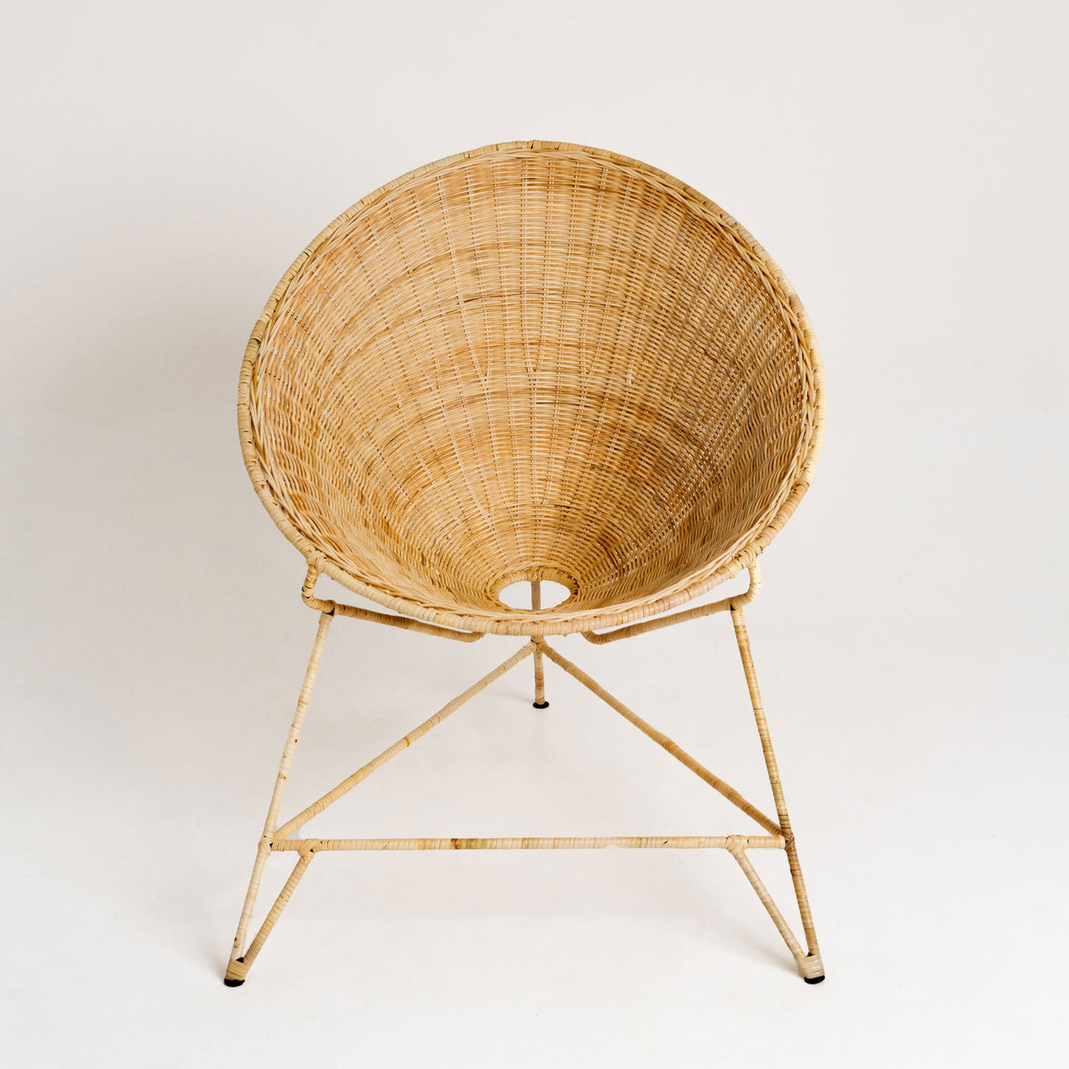 Rattan deals oval chair