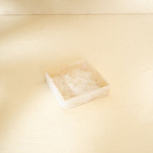 Marble Coasters with Raised Edges — Set of 2