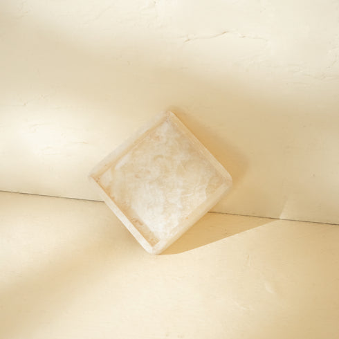 Marble Coasters with Raised Edges — Set of 2