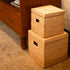 Square Rattan Storage Baskets