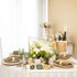 Rattan charger plates four colours handwoven wicker place setting