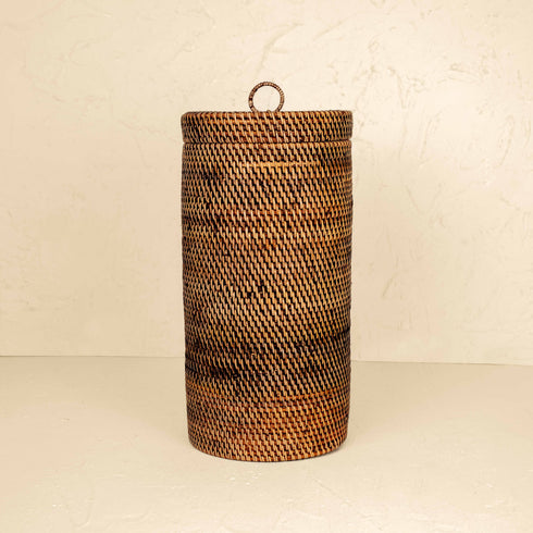 Wicker Toilet Roll Holder in 3 sizes and colours