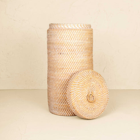 Wicker Toilet Roll Holder in 3 sizes and colours