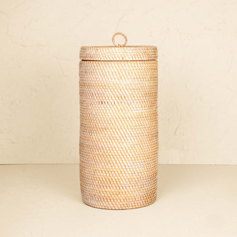 Wicker Toilet Roll Holder in 3 sizes and colours